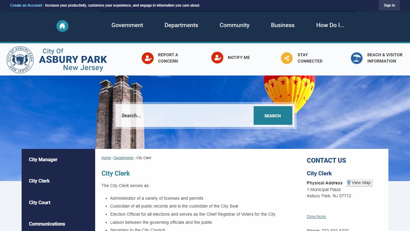 City Clerk | Asbury Park, NJ